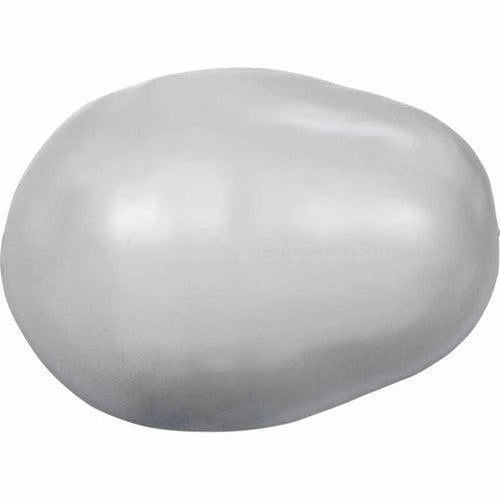 Swarovski Pearls Pear (5821) Crystal Light Grey-Swarovski Pearls-11x8mm - Pack of 5-Bluestreak Crystals