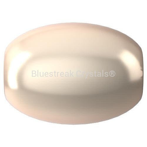 Swarovski Pearls Rice (5824) Crystal Creamrose-Swarovski Pearls-4mm - Pack of 50-Bluestreak Crystals