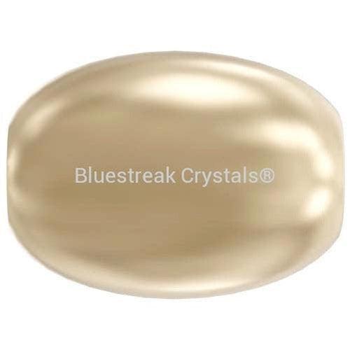 Swarovski Pearls Rice (5824) Crystal Light Gold-Swarovski Pearls-4mm - Pack of 50-Bluestreak Crystals