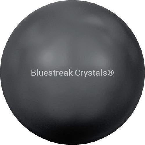 Swarovski Pearls Round (5810) Crystal Black-Swarovski Pearls-2mm - Pack of 50-Bluestreak Crystals