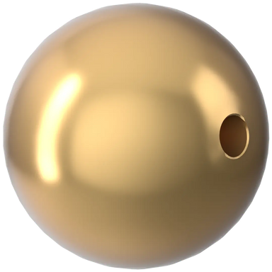 Serinity Pearls Round (5810) Crystal Bright Gold - Bluestreak Crystals