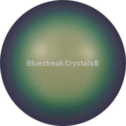 Swarovski Pearls Round (5810) Crystal Scarabaeus Green-Swarovski Pearls-3mm - Pack of 50-Bluestreak Crystals
