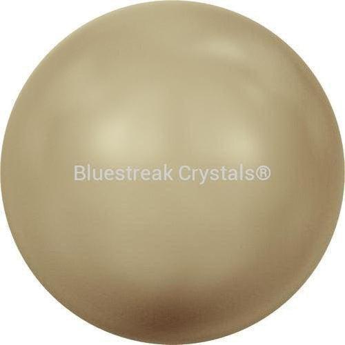 Swarovski Pearls Round (5810) Crystal Vintage Gold-Swarovski Pearls-2mm - Pack of 50-Bluestreak Crystals