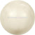 Swarovski Pearls Round Half Drilled (5818) Crystal Cream-Swarovski Pearls-3mm - Pack of 10-Bluestreak Crystals