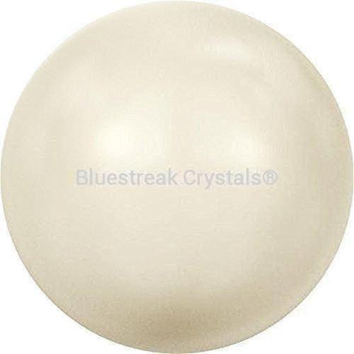 Swarovski Pearls Round Half Drilled (5818) Crystal Cream-Swarovski Pearls-3mm - Pack of 10-Bluestreak Crystals