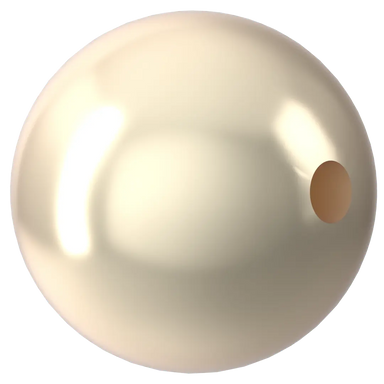 Swarovski Pearls Round Half Drilled (5818) Crystal Creamrose Light - Bluestreak Crystals