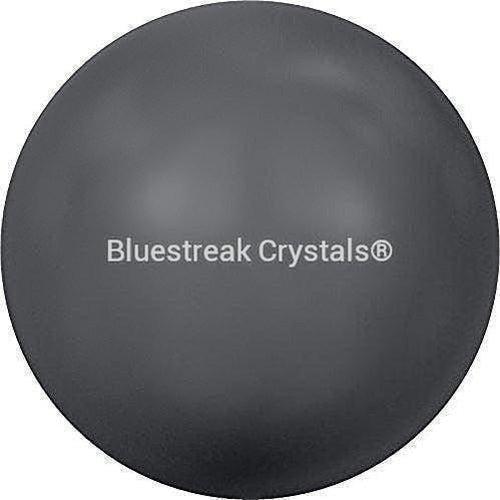 Swarovski Pearls Round Half Drilled (5818) Crystal Dark Grey-Swarovski Pearls-3mm - Pack of 10-Bluestreak Crystals