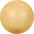 Swarovski Pearls Round Half Drilled (5818) Crystal Gold-Swarovski Pearls-3mm - Pack of 10-Bluestreak Crystals