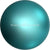 Swarovski Pearls Round Half Drilled (5818) Crystal Iridescent Dark Turquoise-Swarovski Pearls-6mm - Pack of 10-Bluestreak Crystals