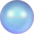 Swarovski Pearls Round Half Drilled (5818) Crystal Iridescent Light Blue-Swarovski Pearls-6mm - Pack of 10-Bluestreak Crystals