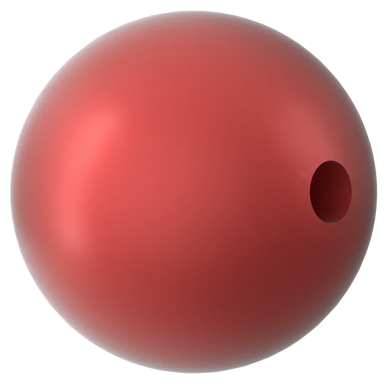 Swarovski Pearls Round Half Drilled (5818) Crystal Iridescent Rouge - Bluestreak Crystals