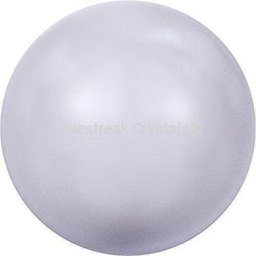 Swarovski Pearls Round Half Drilled (5818) Crystal Lavender-Swarovski Pearls-6mm - Pack of 10-Bluestreak Crystals