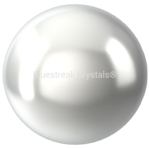 Swarovski Pearls Round Half Drilled (5818) Crystal Moonlight-Swarovski Pearls-3mm - Pack of 10-Bluestreak Crystals