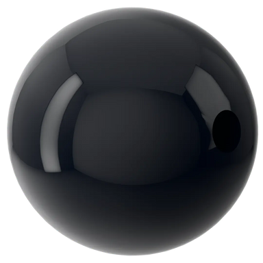 Swarovski Pearls Round Half Drilled (5818) Crystal Mystic Black - Bluestreak Crystals