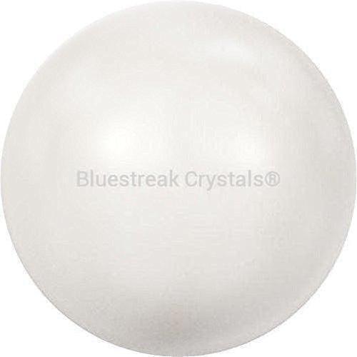 Swarovski Pearls Round Half Drilled (5818) Crystal White-Swarovski Pearls-3mm - Pack of 10-Bluestreak Crystals