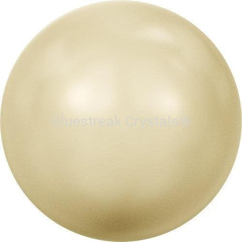Swarovski Pearls Round No Hole (5809) Crystal Light Gold-Swarovski Pearls-1mm - Pack of 100-Bluestreak Crystals