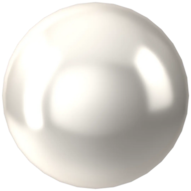 Swarovski Pearls Round No Hole (5809) Crystal White - Bluestreak Crystals