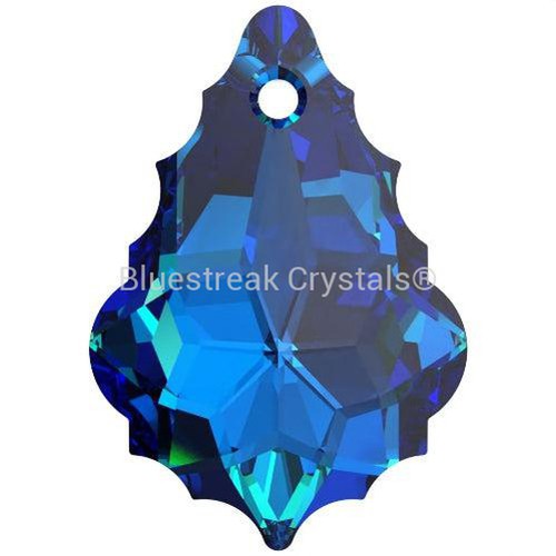 Swarovski Pendants Baroque (6090) Crystal Bermuda Blue-Swarovski Pendants-16mm - Pack of 1-Bluestreak Crystals