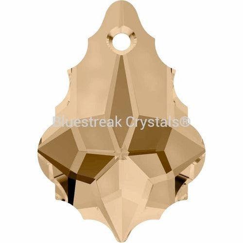 Swarovski Pendants Baroque (6090) Crystal Golden Shadow-Swarovski Pendants-16mm - Pack of 1-Bluestreak Crystals