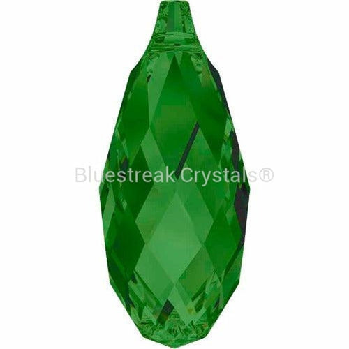 Swarovski Pendants Briolette (6010) Fern Green-Swarovski Pendants-11mm - Pack of 1-Bluestreak Crystals