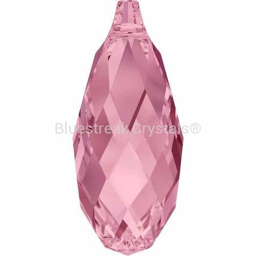 Swarovski Pendants Briolette (6010) Light Rose-Swarovski Pendants-11mm - Pack of 1-Bluestreak Crystals