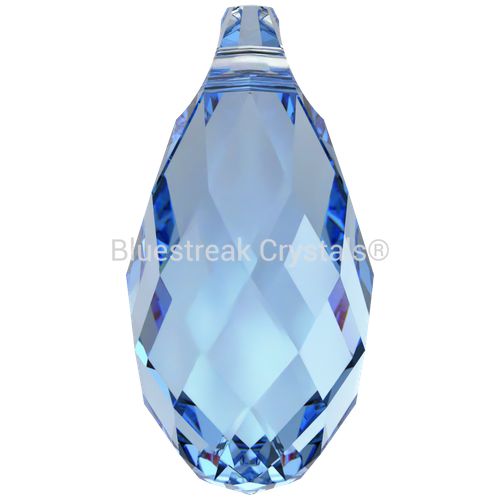 Swarovski Pendants Briolette (6010) Recreated Ice Blue-Swarovski Pendants-11mm - Pack of 1-Bluestreak Crystals