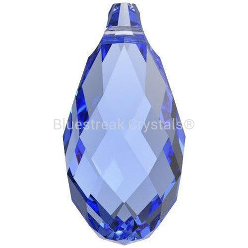 Swarovski Pendants Briolette (6010) Sapphire-Swarovski Pendants-11mm - Pack of 1-Bluestreak Crystals