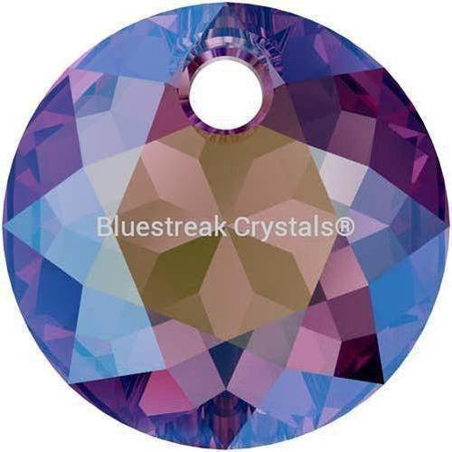 Swarovski Pendants Classic Cut (6430) Amethyst Shimmer-Swarovski Pendants-8mm - Pack of 4-Bluestreak Crystals