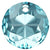 Swarovski Pendants Classic Cut (6430) Aquamarine-Swarovski Pendants-8mm - Pack of 4-Bluestreak Crystals