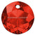 Swarovski Pendants Classic Cut (6430) Light Siam-Swarovski Pendants-8mm - Pack of 4-Bluestreak Crystals