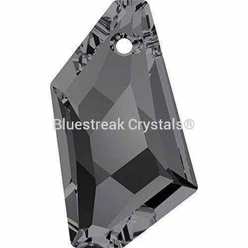 Swarovski Pendants De-Art (6670) Crystal Silver Night-Swarovski Pendants-18mm - Pack of 1-Bluestreak Crystals