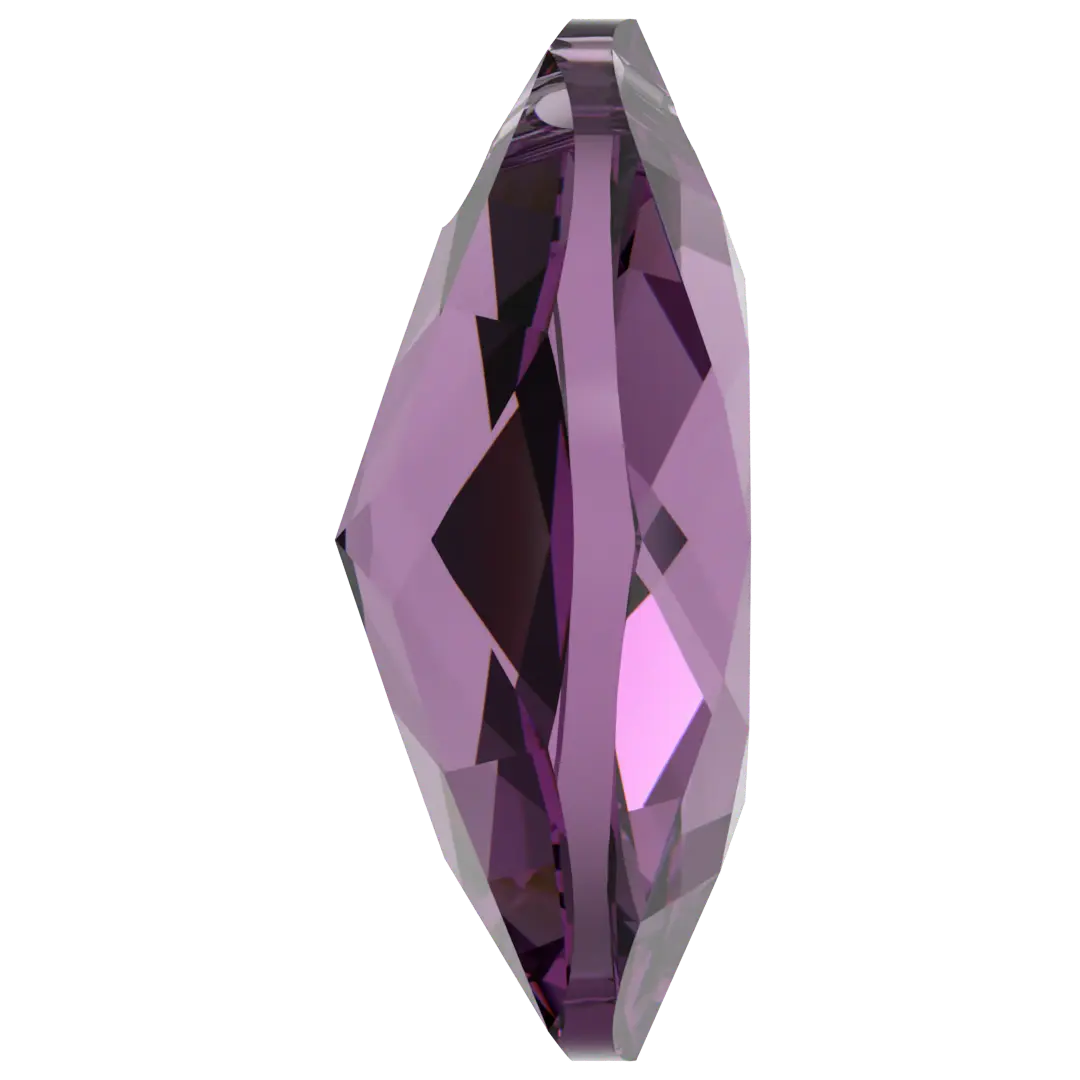 Swarovski Pendants Elliptic Cut (6438) Amethyst - Bluestreak Crystals