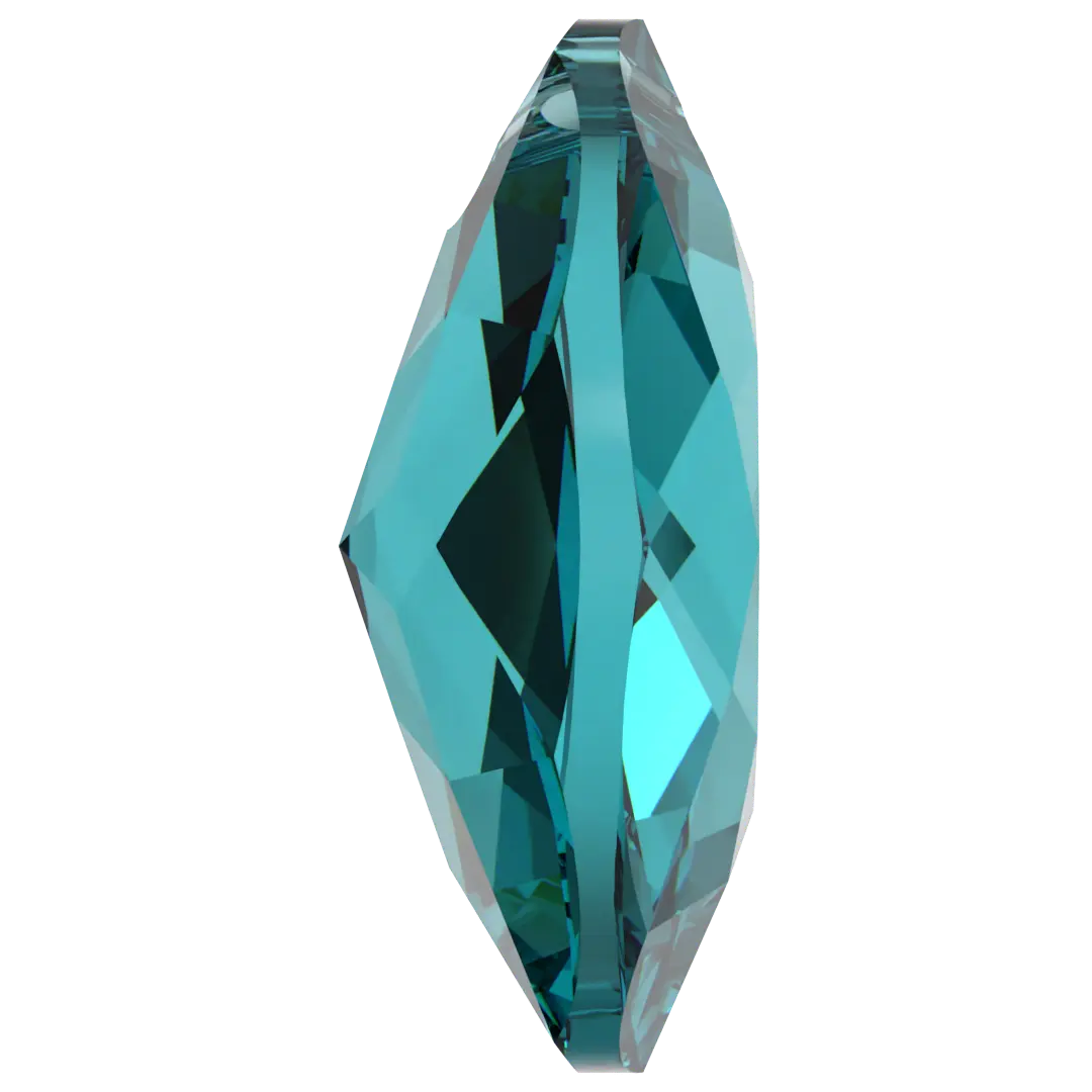 Swarovski Pendants Elliptic Cut (6438) Blue Zircon - Bluestreak Crystals