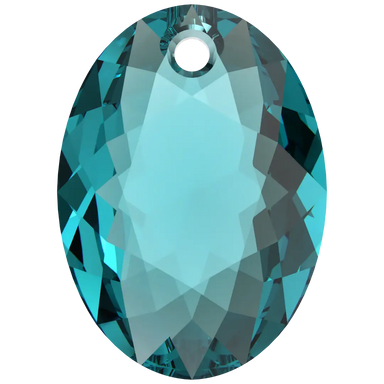 Swarovski Pendants Elliptic Cut (6438) Blue Zircon - Bluestreak Crystals