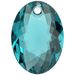 Swarovski Pendants Elliptic Cut (6438) Blue Zircon - Bluestreak Crystals