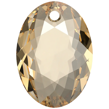 Swarovski Pendants Elliptic Cut (6438) Crystal Golden Shadow - Bluestreak Crystals