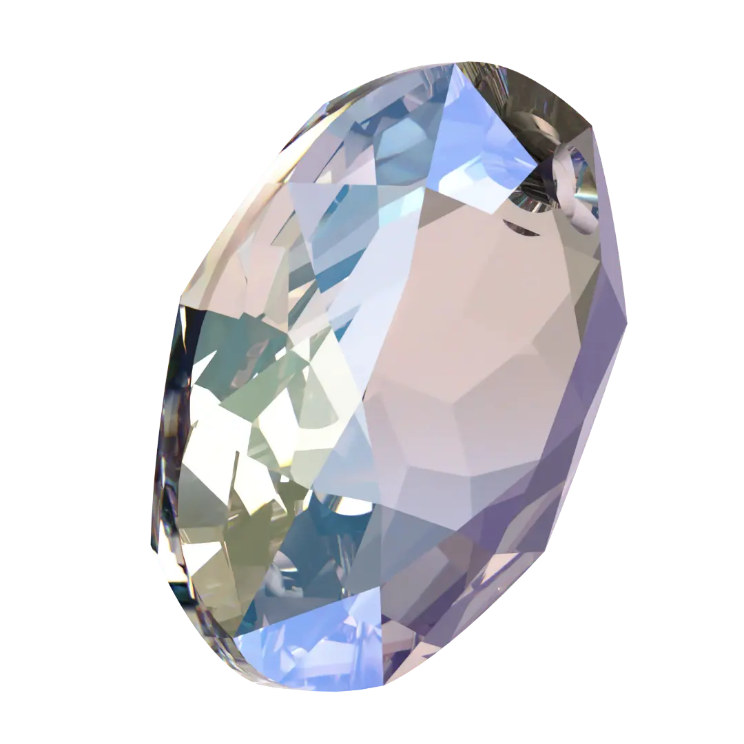 Swarovski Pendants Elliptic Cut (6438) Crystal Shimmer - Bluestreak Crystals