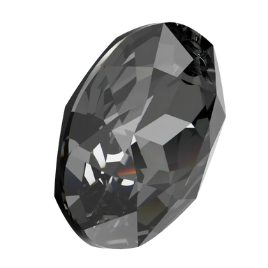 Swarovski Pendants Elliptic Cut (6438) Crystal Silver Night - Bluestreak Crystals
