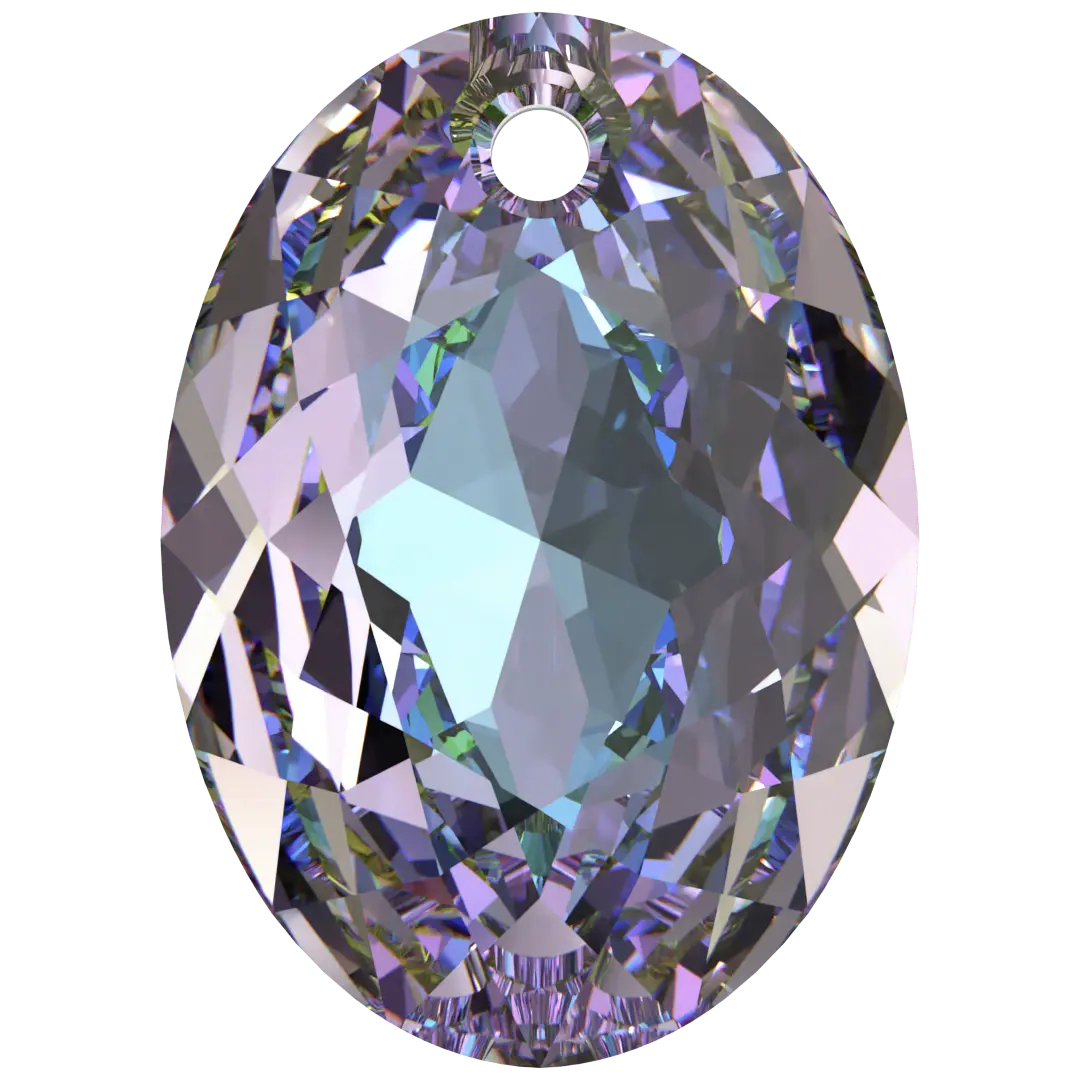 Swarovski Pendants Elliptic Cut (6438) Crystal Vitrail Light P - Bluestreak Crystals