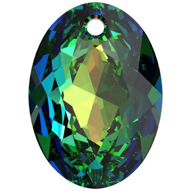 Swarovski Pendants Elliptic Cut (6438) Crystal Vitrail Medium P - Bluestreak Crystals