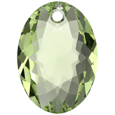 Swarovski Pendants Elliptic Cut (6438) Peridot - Bluestreak Crystals