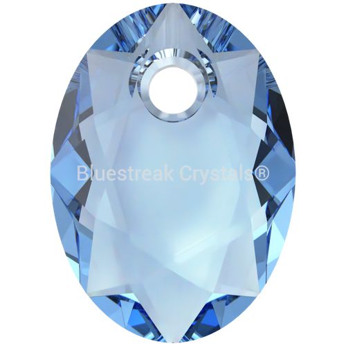 Swarovski Pendants Elliptic Cut (6438) Recreated Ice Blue-Swarovski Pendants-9mm - Pack of 4-Bluestreak Crystals