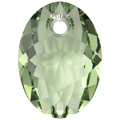 Swarovski Pendants Elliptic Cut (6438) Recreated Peridot - Bluestreak Crystals