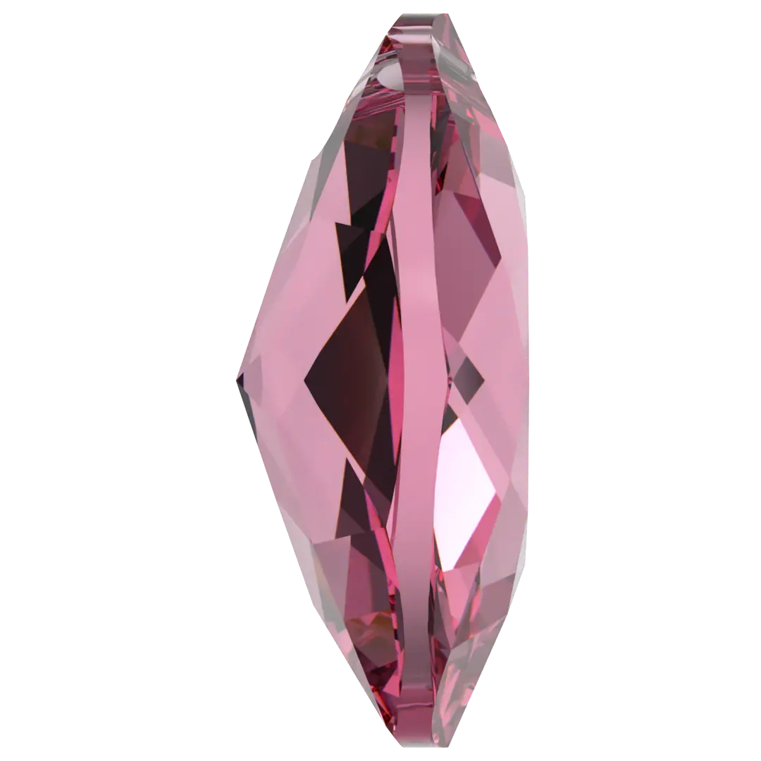 Swarovski Pendants Elliptic Cut (6438) Rose - Bluestreak Crystals