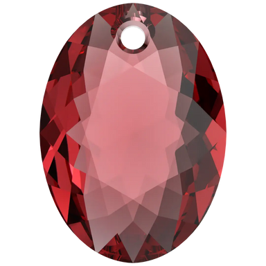 Swarovski Pendants Elliptic Cut (6438) Scarlet - Bluestreak Crystals