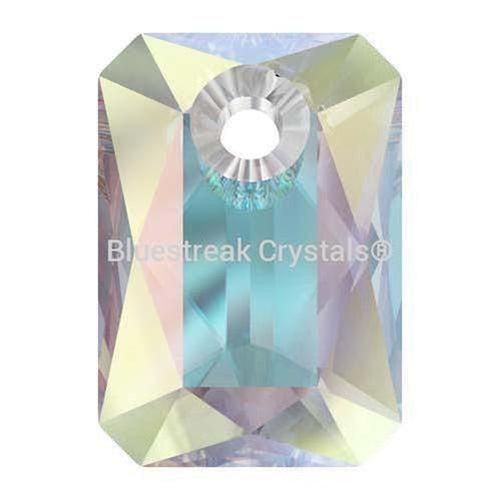 Swarovski Pendants Emerald Cut (6435) Crystal AB-Swarovski Pendants-9mm - Pack of 4-Bluestreak Crystals