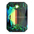 Swarovski Pendants Emerald Cut (6435) Crystal Vitrail Medium P-Swarovski Pendants-9mm - Pack of 4-Bluestreak Crystals