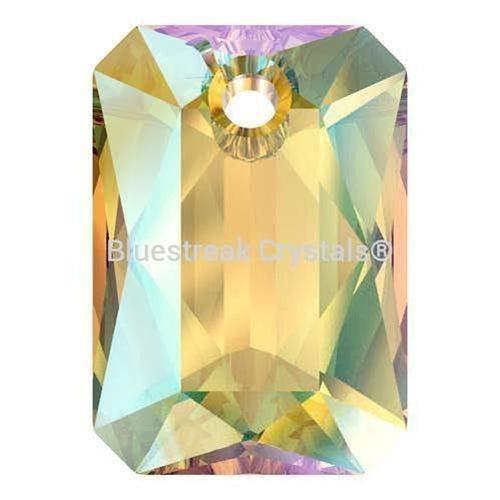 Swarovski Pendants Emerald Cut (6435) Light Colorado Topaz Shimmer-Swarovski Pendants-11.5mm - Pack of 2-Bluestreak Crystals