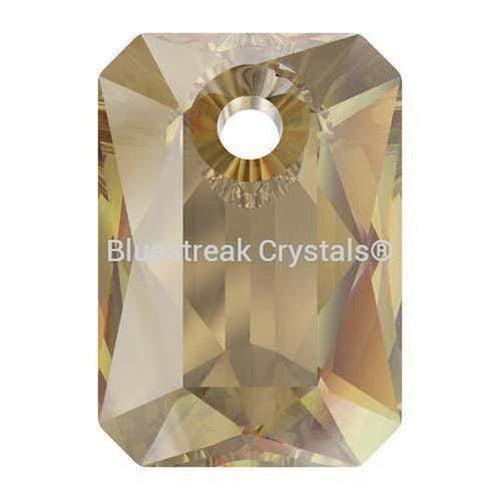 Swarovski Pendants Emerald Cut (6435) Light Colorado Topaz-Swarovski Pendants-9mm - Pack of 4-Bluestreak Crystals