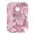 Swarovski Pendants Emerald Cut (6435) Light Rose-Swarovski Pendants-9mm - Pack of 4-Bluestreak Crystals
